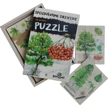 Puzzle Lesní svět Sada puzzle - Spoznávame dreviny SK