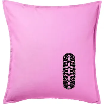 Polštář Enduro / cross pneumatika - Polštář 50x50 - 50x50 - Pouze potah ( Růžová )