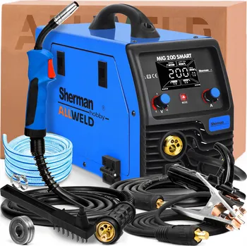 Svářečka Svářečka MIG 200 SMART s vozíkem SHERMAN 3v1 MIG/MAG MMA TIG