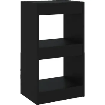 Knihovna Univerzální černý regál, 40 x 30 x 72 cm, materiál: dřevotříska