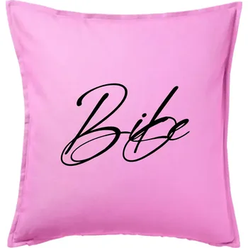 Polštář Nápis bike - Polštář 50x50 - 50x50 - Pouze potah ( Růžová )