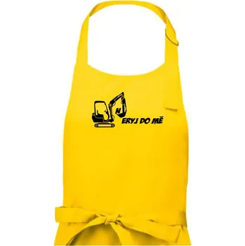 Kuchyňská zástěra Neryj do mě - Dámská zástěra na vaření - Univerzální velikost ( Žlutá )