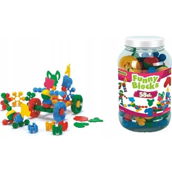 ostatní stavebnice Zábavné kostky Stavebnice Wader dílků + sklenice