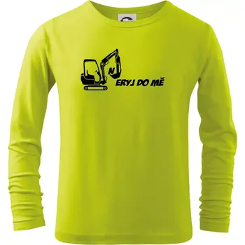 Chlapecké oblečení Neryj do mě - Triko dětské Long Sleeve - 146 cm/10 let ( Limetková )