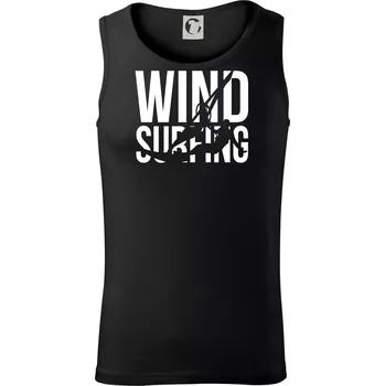 Pánské termoprádlo Windsurfing nápis - Tílko pánské Core - M ( Černá )