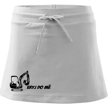 Dámská sukně Neryj do mě - Sportovní sukně - two in one - S ( Bílá )