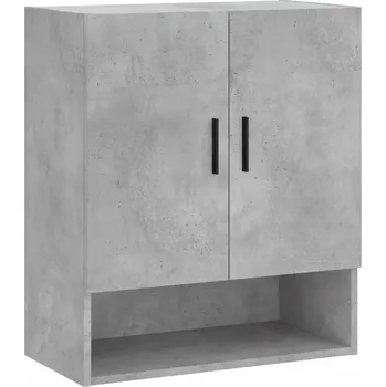 Komoda Nástěnná skříňka z dřevotřísky, šedá betonu, 60x31x70 cm