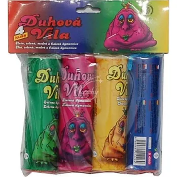 Zábavní pyrotechnika Duhová víla dýmovnice (4ks)