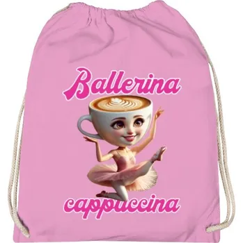 Sportovní vak Vak na záda s potiskem Ballerina cappuccina