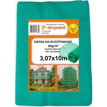 Stavební technika Ochranná síť na lešení 3,07x10m ZELENÁ