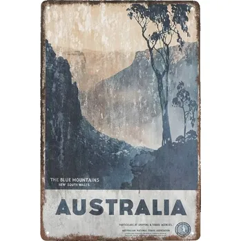 Obraz Plakát Kovová dekorativní cedule retro styl AUSTRALIE 2