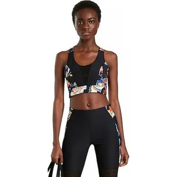 Podprsenka Desigual podprsenka s polovyztuženými košíčky černá, velikost XL