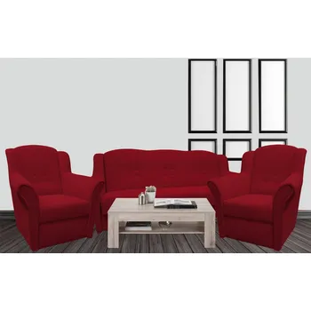 Sedací souprava FALCO Sedací souprava Krista Matt Velvet červená