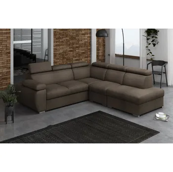 Sedací souprava FALCO Rohová sedací souprava Brooklyn II pravá hnědá