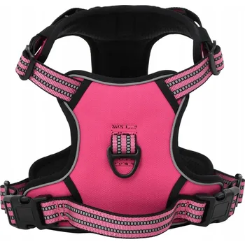 Postroj pro psa Postroj pro psa s reflexními prvky, růžový, M, 41-56 cm (obvod hrudníku), 38-71 cm (obvod krku)