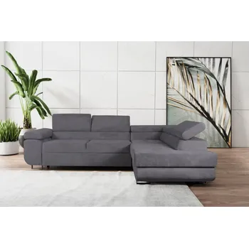 Sedací souprava FALCO Sedací souprava Lido pravá šedý kronos