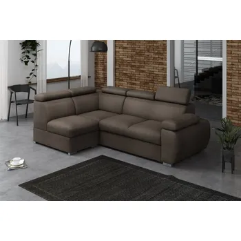 Sedací souprava FALCO Rohová rozkládací sedací souprava Brooklyn VII levá hnědá