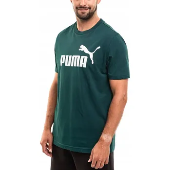 PÁNSKÉ TRIČKO PUMA Ess No. 1 Logo Tee zelené rL