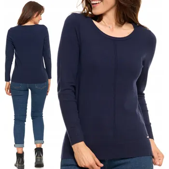 Dámský svetr Moraj dámský svetr modrý klasický do pasu velikost L