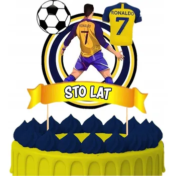 Obraz ZÁPICH DO DORTU Narozeninový Sto let CRISTIANO RONALDO CR7 POSTAVY TOPPERY 11