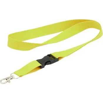Popruh na krk odepínací 20mm Žlutý svítivý
