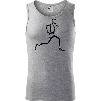 Běžec - Tílko pánské Core - 2XL ( Tmavě šedý melír )