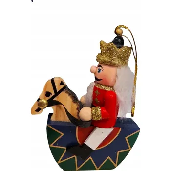 Vánoční dekorace Zdobená figurka z Vánoční Koule 10 cm 1 ks