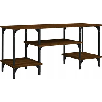 Televizní stolek TV stolek z dřevotřísky, hnědý dub, 102x35x45,5 cm