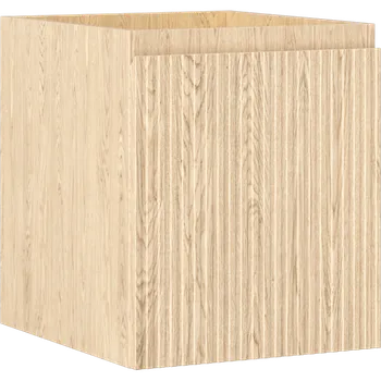 Koupelnový nábytek Mexen Rivel koupelnová skříňka pod umyvadlo 40 cm, 1 zásuvka, drážkovaná, dub - 91A20-04047-1-BF81 Koupelnové skříňky