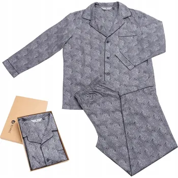 Pánské pyžamo Klasické pánské pyžamo RE-910 100% bavlna C2 - XL