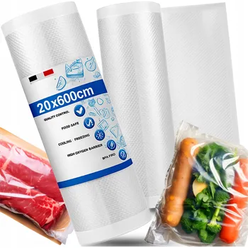 Potravinová fólie Vakuová balicí Fólie RETOO 20 cm x 6 m