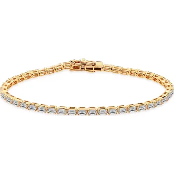 Náramek Honosný tenisový náramek s lab-grown brilianty, žluté zlato 14K IZLG1504 + dárkové balení LUXUS zdarma