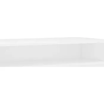 Psací stůl Počítačový stůl s policí, bílý, 90 x 50 x 74 cm, dřevotříska