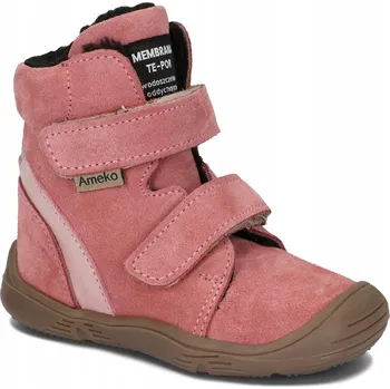 Dívčí obuv Zimní boty, sněhule s membránou Ameko Barefoot Dudu Coral vel. 26