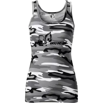 Dámské tričko Neryj do mě - Dámské Maskáčové tílko - XL ( Šedý maskáč )