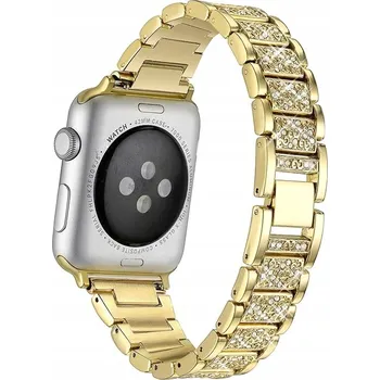 Náramek ZLATÝ TŘPYTIVÝ NÁRAMEK PRO APPLE WATCH 42MM