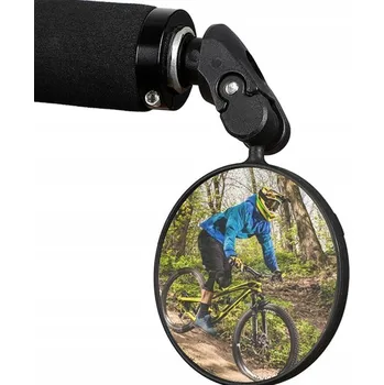 Zrcátko na kolo Zpětné zrcátko na kolo na řídítka, konvexní, otočné o 360°