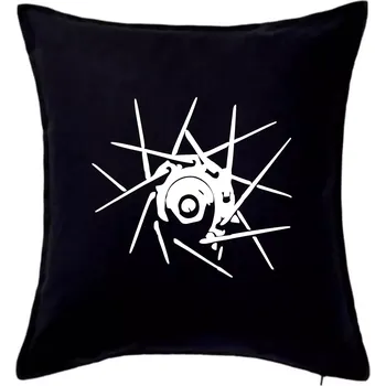 Polštář Cyclo výplet - Polštář 50x50 - 50x50 - Pouze potah ( Černá )