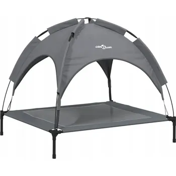 Pelíšek pro psa Pelíšek pro psa s baldachýnem, antracitový, 90x81x81 cm, látka Oxford