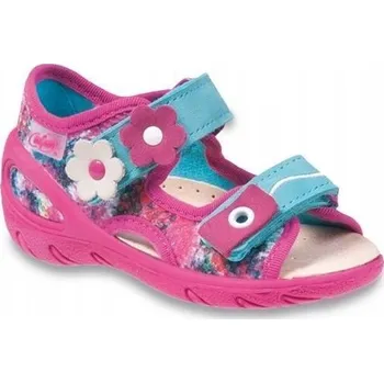 Dívčí sandály Befado dětské sandály textilní růžové velikost 30