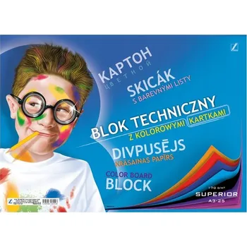 Technický blok A3, 25 listů, barevný Kreska