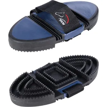 Čištění pro koně Hřbílko gumové Flex HKM, tmavě modrý