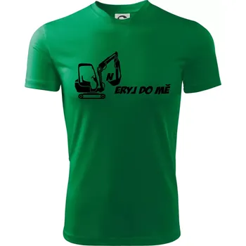 Neryj do mě - Dětské triko sportovní (dresovina) - 158 cm/12 let ( Středně zelená )