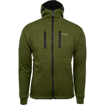 Pánská zimní merino bunda Brynje Antarctic Hoody Windproof, khaki - L<br>52