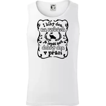 I blbý den na rybách - Tílko pánské Core - S ( Bílá )