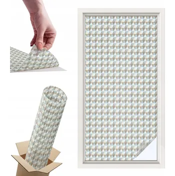 Okenní dekorace Fólie mléčná hotová 100 x 50 cm