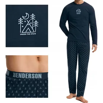 Pánské pyžamo Pánské pyžamo Lush Henderson | tmavě modré L