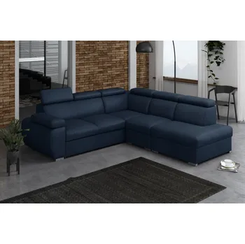 Sedací souprava FALCO Rohová sedací souprava Brooklyn II pravá modrá
