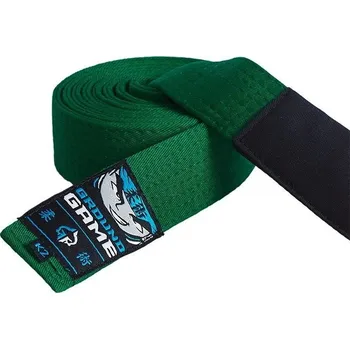Pásek na kimono Dětský BJJ pásek Ground Game ZELENÝ Velikost: K5 - 240cm