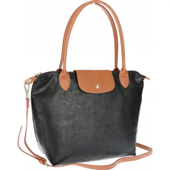 Kabelka Dámská Kabelka Shopper Velká A4 Módní Taška Kabelka Přes Rameno PU682 černá